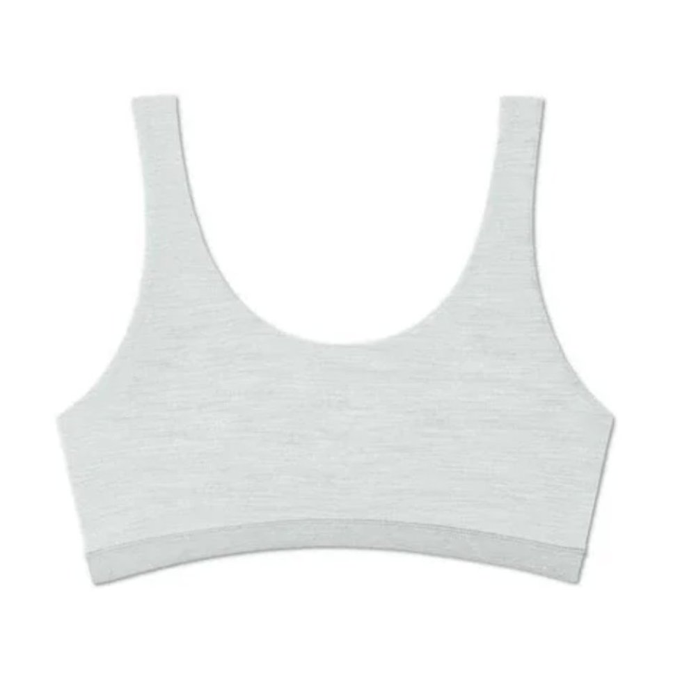 allbirds Trino wool bralette size Large peppercorn grey NEW IN BOX